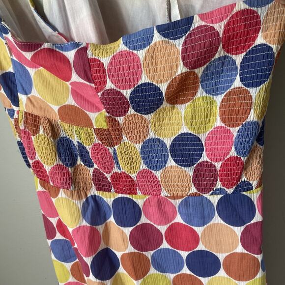 Anthropologie Maeve Halter Polka Dot‎ Dress Womens Size 8 Lined - Picture 9 of 10